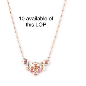 Costume Jewelry-Elegant Gold Necklace with Multicolor Accents